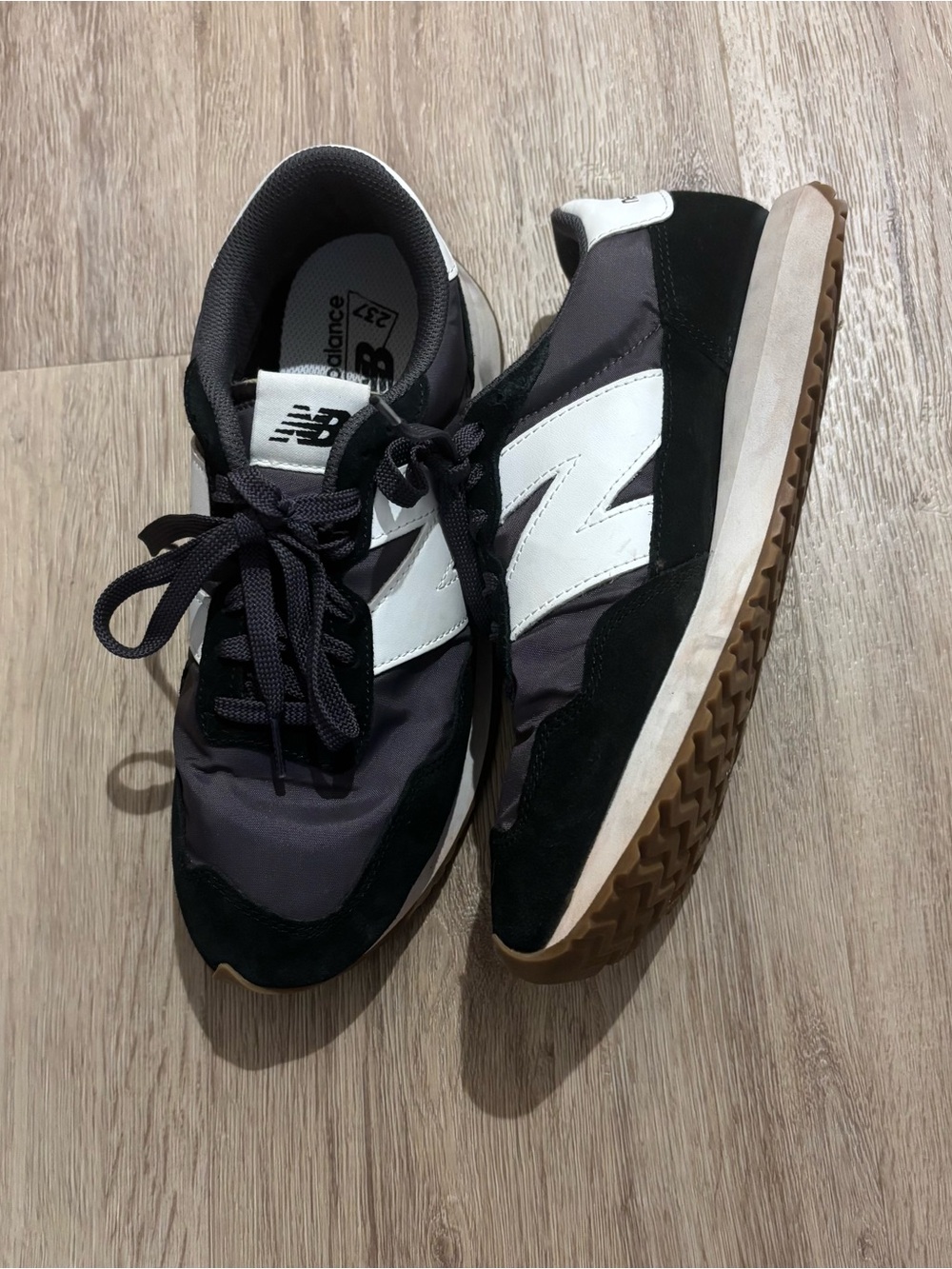 New Balance Women's Black, White & Brown Retro Runner Sneakers